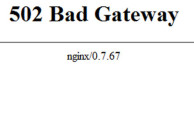 Фото ошибка 502 bad gateway на Windows
