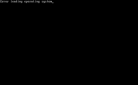 фото error loading operating systems в Windows