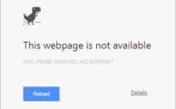 Ошибка DNS probe finished no Internet на фото