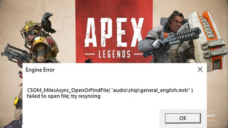 Ошибка apex legends engine error